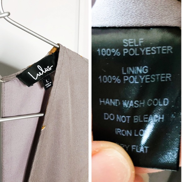 LULU’S | Fine & Dandelion Grey Floral Print Romper - Picture 7 of 8